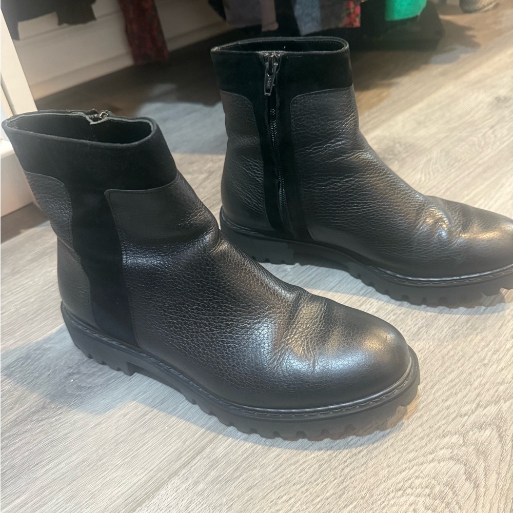 Carel Paris Leather Ankle Boots